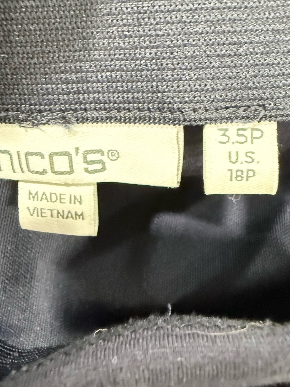 Navy Side-Stripe Flared Knit Pants - Picture 5 of 6